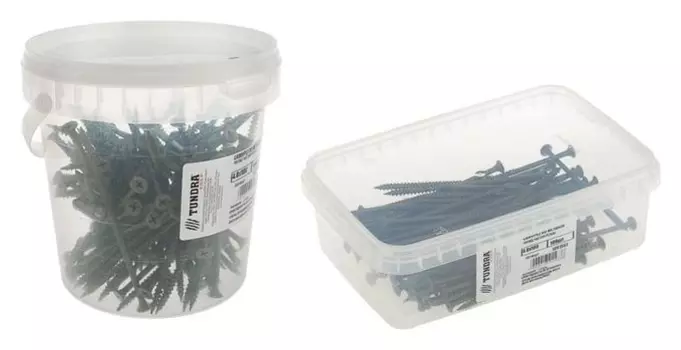 Саморез по металлу Tundra Krep, 4.8х100 мм, оксид, частая резьба, 100 шт.