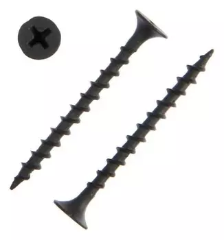 Саморезы гипсокартон-дерево Tundra 3.5x41, фосфат., 25 шт.