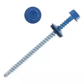 Саморезы кровельные 4.8х76 Ral5005, синий, 100 шт.