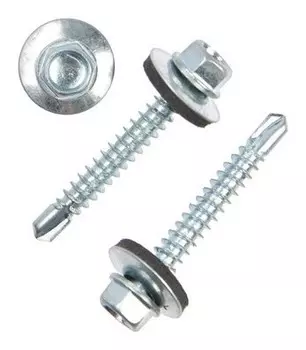 Саморезы кровельные 5.5х38 мм, сверло, оцинкованные, 50 шт.