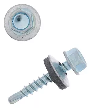 Саморезы кровельные с шайб., с рез.прокл., 4.8х29, 250 шт.