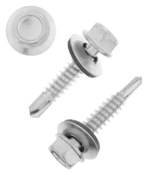 Саморезы кровельные с шайб., с рез.прокл., 6.3х32, 2000 шт.