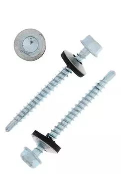 Саморезы кровельные Tundra с буром 4.8x50, цинк, 40 шт.