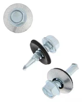 Саморезы кровельные Tundra с буром 5.5x19, цинк, 70 шт.