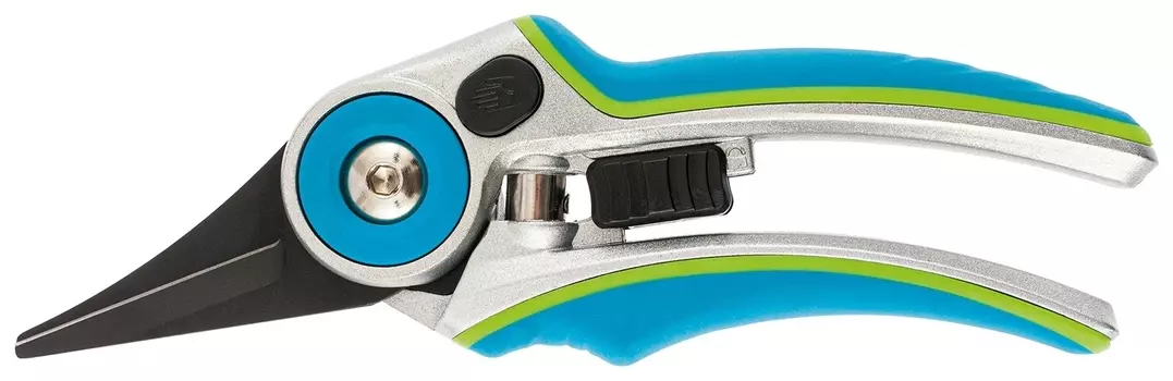 Секатор цветочный, 215 мм, регулировка захвата, алюминиевые рукоятки, Luxe