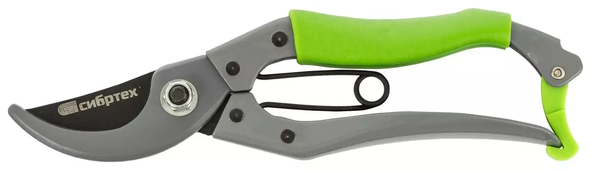 Секатор прямого реза, 200 мм, металлические рукоятки, верхняя в ПВХ - оболочке