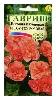 Семена. бегония "Гоу-гоу F1" розовая (4 штуки)