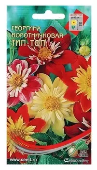 Семена цветов георгина воротничковая, 15 шт