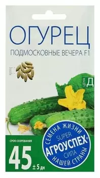 Семена огурец подмосковные вечера F1 ранний, партенокарпический, 10 шт