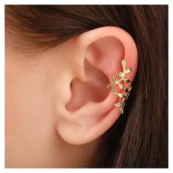 Серьга "Каффа" флора, цвет золото