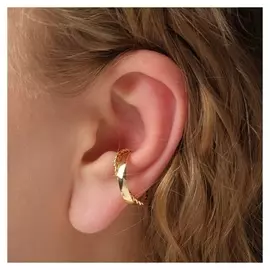 Серьга "Каффа" веточка, цвет золото