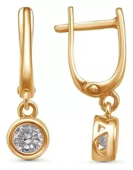 Серьги "Драже", позолота, цвет белый