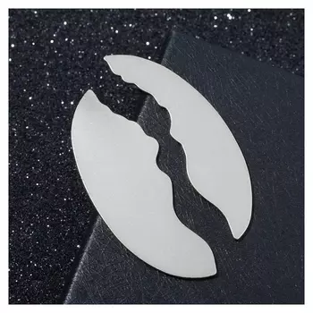 Серьги из металла "Осколок", цвет серебро