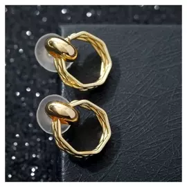 Серьги-кольца "Минимализм", цвет золото