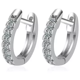 Серьги-кольца с серебряным покрытием