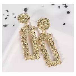 Серьги металл "Карибы", цвет золото