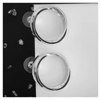 Серьги металл "Круги" плотные, цвет серебро