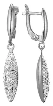 Серьги посеребрение "Монпасье" висячие