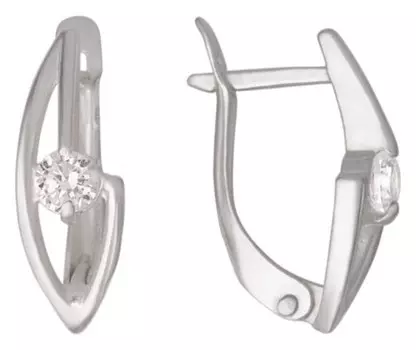 Серьги посеребрение с оксидированием "Ханна"