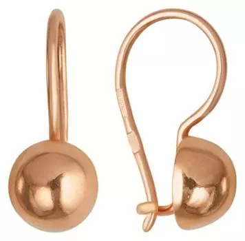 Серьги позолота "Шарики"