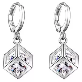 Серьги с серебряным покрытием Кубы