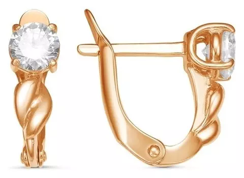 Серьги "Сладость", цвет белый, позолота