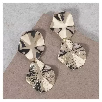 Серьги висячие "Хаммурапи", цвет золото