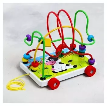 Серпантинка-лабиринт на колесиках "Коровка"