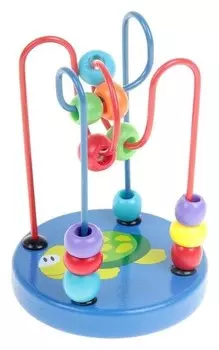 Серпантинка-лабиринт с пластиковыми бусинами Черепашка