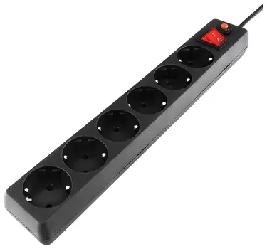 Сетевой фильтр Гарнизон EHB-15, 6 розеток, 5 м
