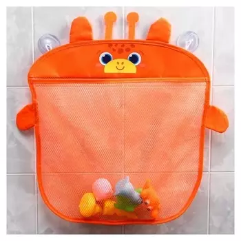 Сетка для хранения игрушек на присосках «Жирафик»