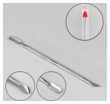 Шабер двусторонний, лопатка вогнутая, топорик, 12,6 см, цвет серебристый