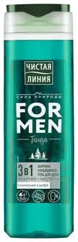 Шампунь-кондиционер-гель для душа мужской 3в1 Энергия и чистота