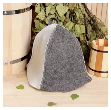 Шапка банная "Классическая" комбинированная, войлок