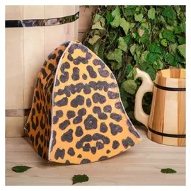 Шапка банная "Леопард", войлок