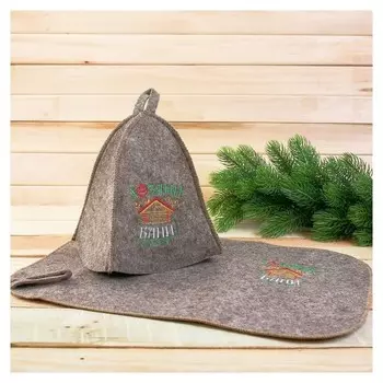 Шапка и коврик банные "Каждый год 31 декабря…"