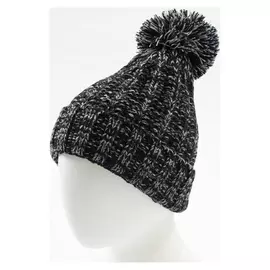 Шапка мужская Minaku меланж с помпоном, размер 56, цвет серый