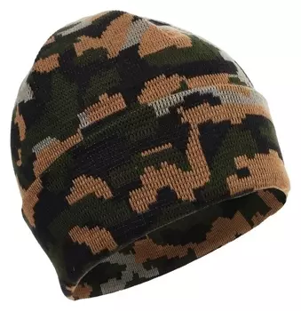 Шапка "Сибирский следопыт-irbis"с отворотом,акрил, камуфляж"осень"