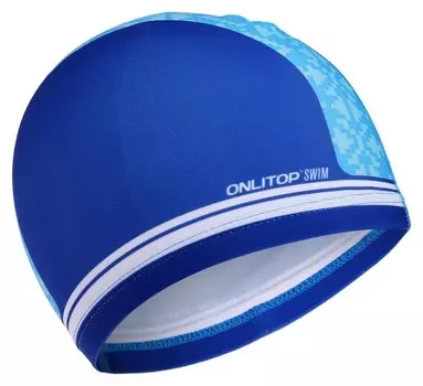 Шапочка для плавания детская сине-голубая