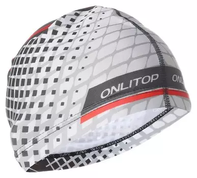 Шапочка для плавания взрослая серая