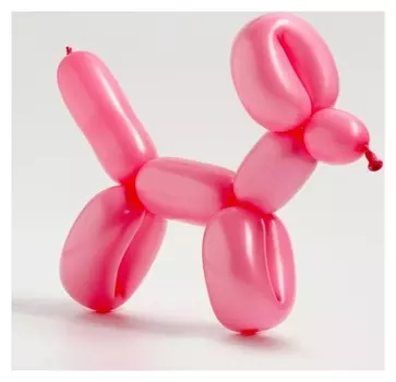 Шар для моделирования латексный 150", макарун, набор 100 шт., цвет роза