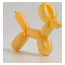 Шар для моделирования латексный 250", макарун, набор 100 шт., цвет оранжевый