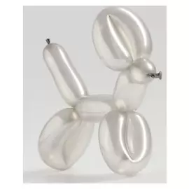 Шар для моделирования латексный 250", перламутровый, набор 100 шт., цвет серебро