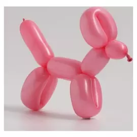 Шар для моделирования латексный 250", стандарт, набор 100 шт., цвет розовый