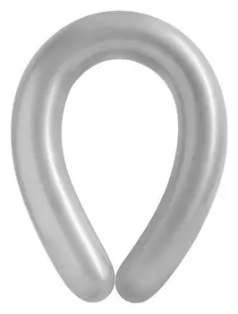 Шар для моделирования латексный 350", перламутровый, набор 100 шт., цвет серый