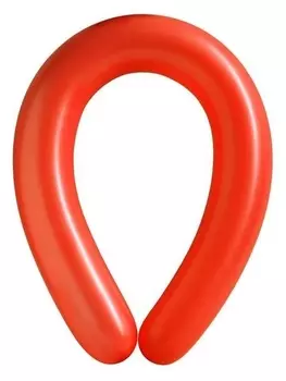 Шар для моделирования латексный 350", стандарт, набор 100 шт., цвет красный