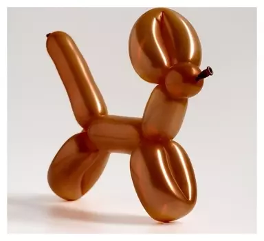 Шар для твистинга латексный 150", макарун, набор 10 шт., цвет коричневый