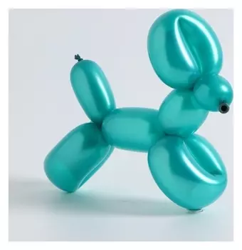 Шар для твистинга латексный 160", стандарт, набор 10 шт., цвет темно-зелёный