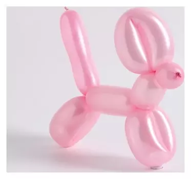 Шар для твистинга латексный 250", перламутровый, набор 10 шт., цвет розовый