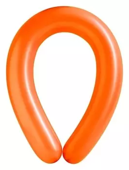 Шар для твистинга латексный 350", стандарт, набор 10 шт., цвет оранжевый